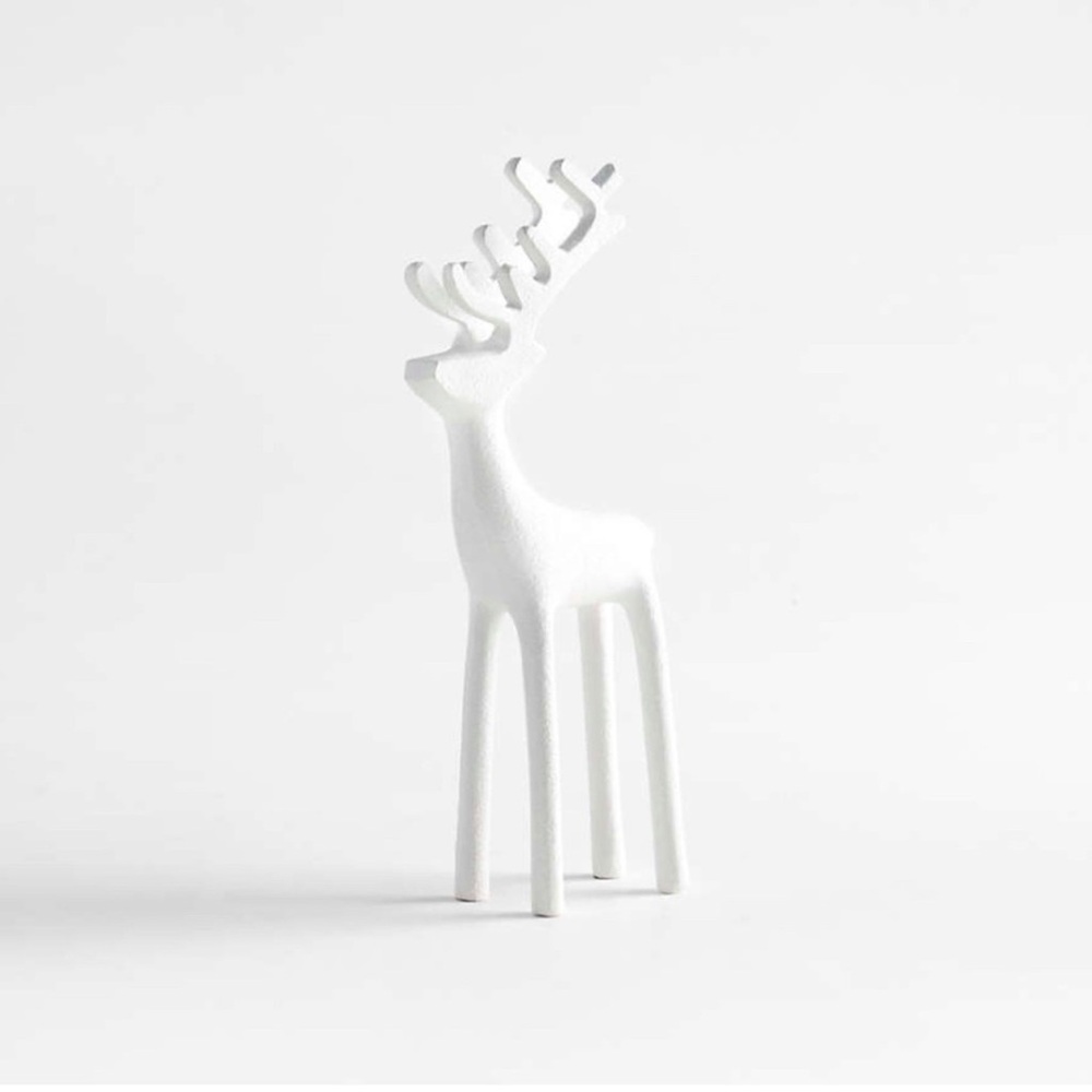 Crate & Barrel White Holiday
Reindeer Decoration
